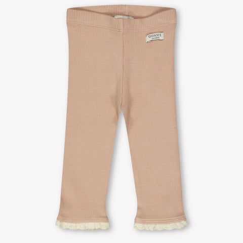 Donsje Amsterdam Affy Baby Ragazze Leggings in Rosa Antico