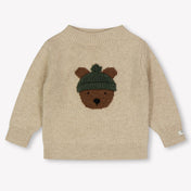 Donsje Amsterdam Bear Baby Jungen Pullover Helles Beige