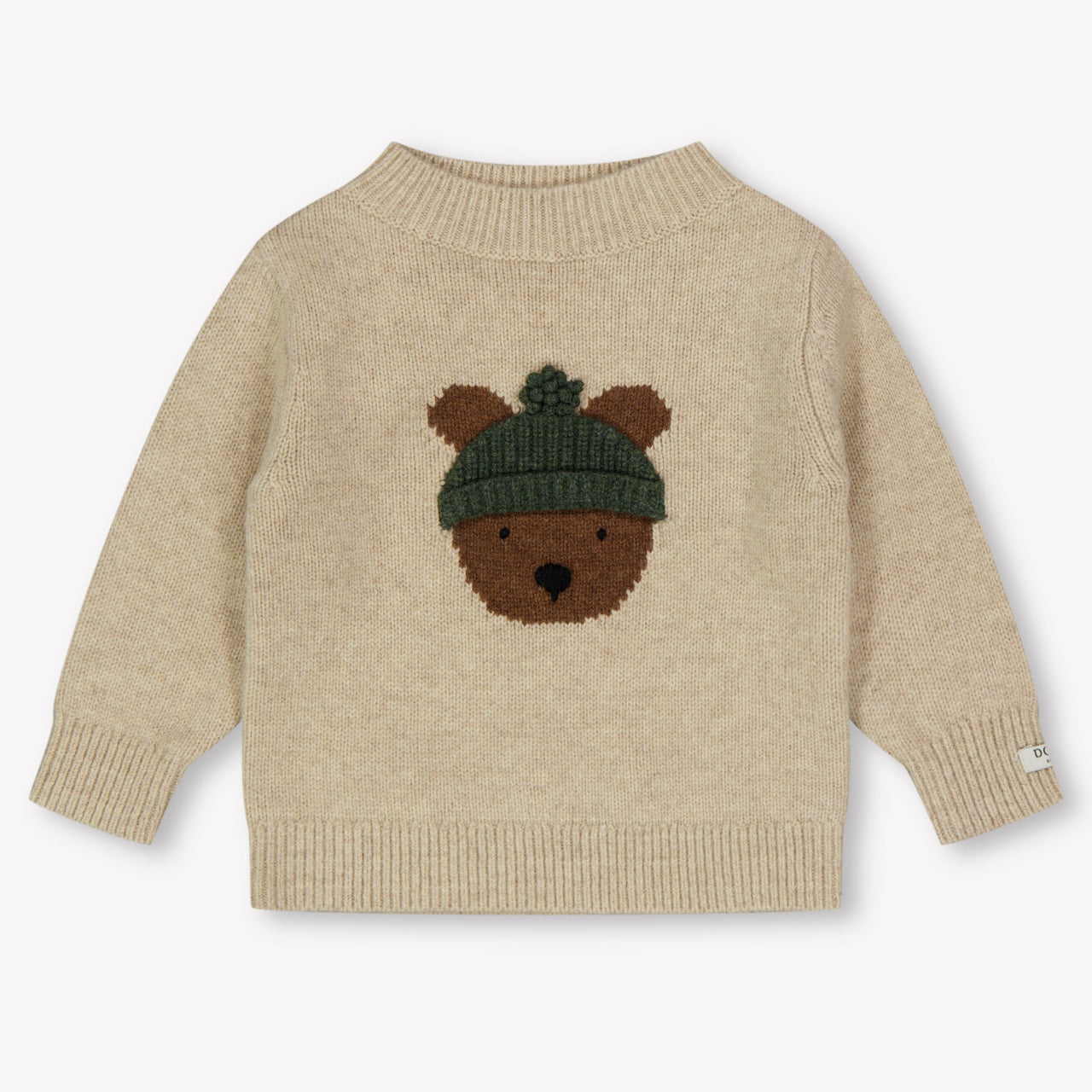 Donsje Amsterdam Bear Baby Garçons Pull Beige Clair