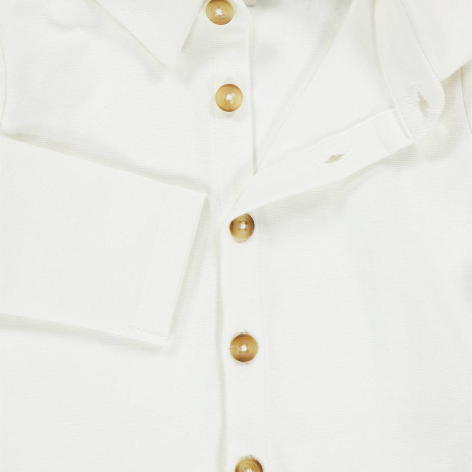 Donsje Amsterdam Baby Ragazzi Camicetta dentro Off White