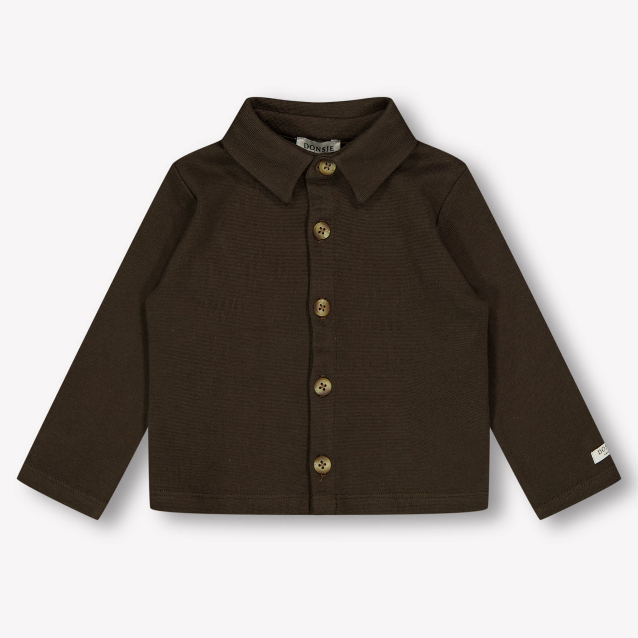 Donsje Amsterdam Baby Jongens Blouse In Bruin