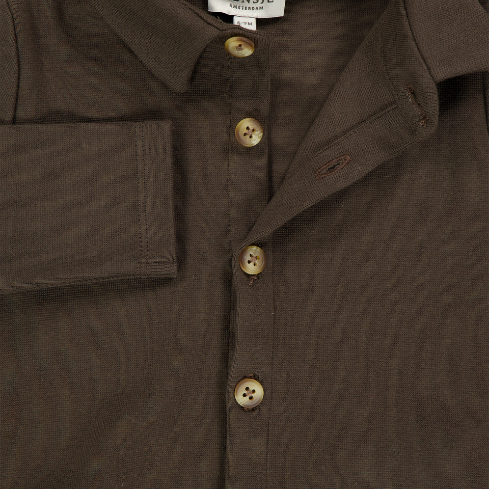 Donsje Amsterdam Baby Jungen Bluse reBraun