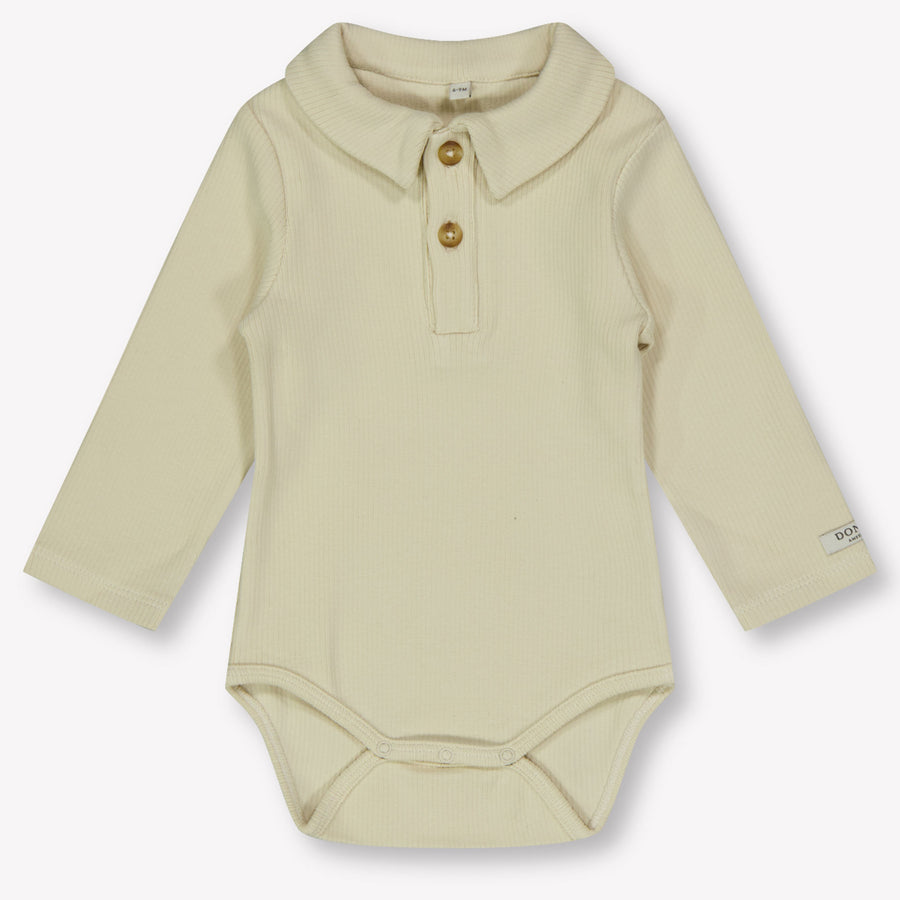 Donsje Amsterdam Paulo bebé Chicos Bodper en Beige claro