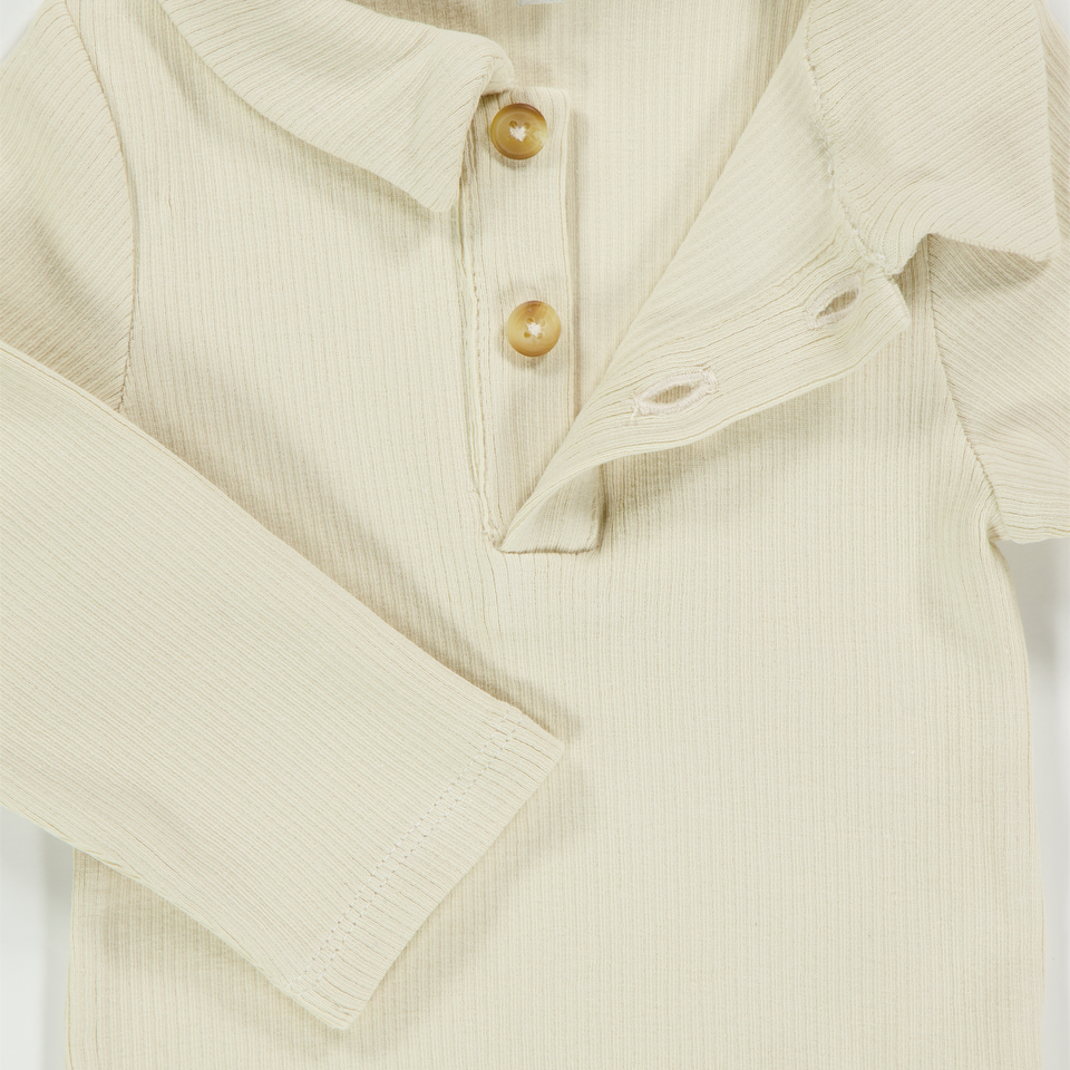 Donsje Amsterdam Paulo Baby Jongens Rompertje In Licht Beige