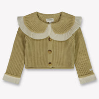 Donsje Amsterdam Zaila bébé Filles Gilet Beige Clair