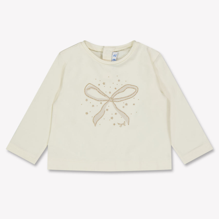 Mayoral Baby Meisjes T-Shirt In Wit