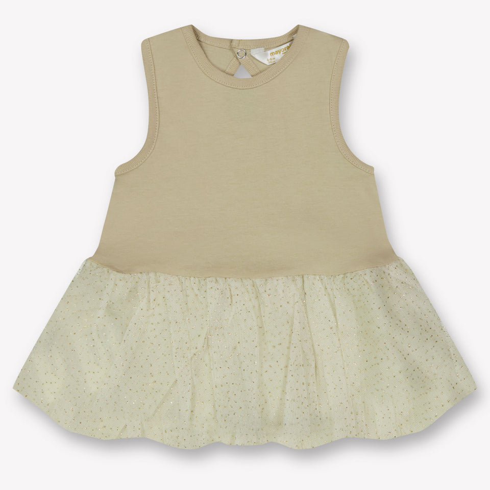 Mayoral Bambino Ragazze Vestito Off White