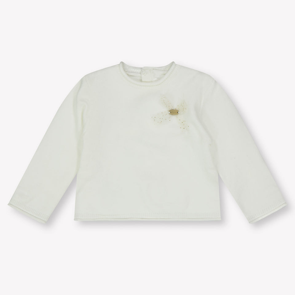 Mayoral Bambino Ragazze Vestito Off White