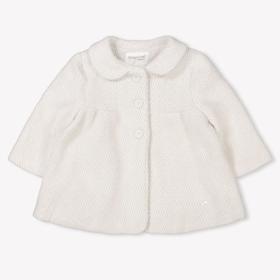 Mayoral Bébé Filles Veste d'hiver en blanc