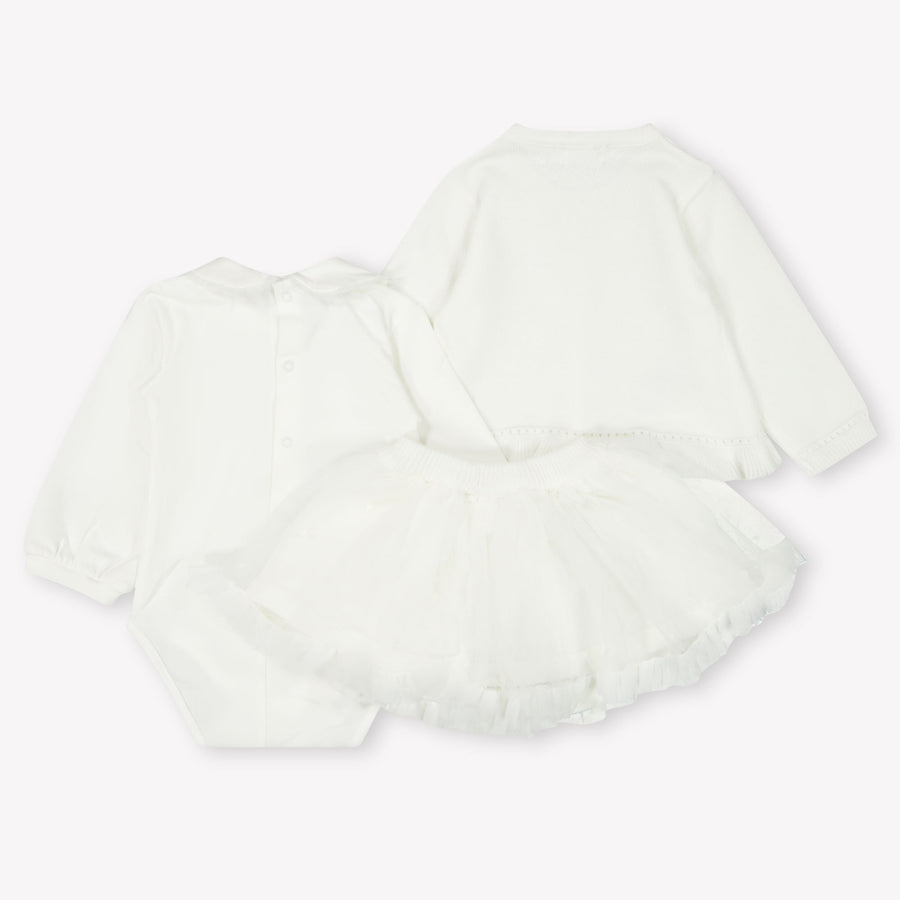 Mayoral Baby Meisjes Setje In Off White