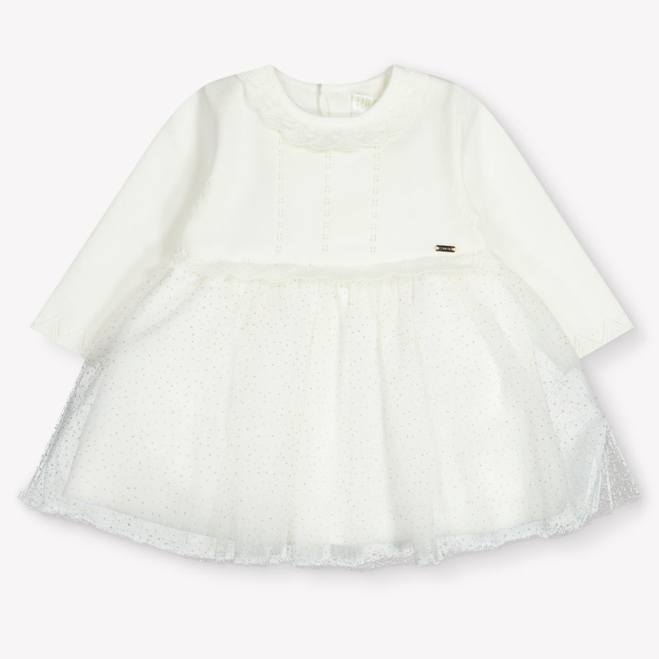 Mayoral Baby Girls Dress  Offwhite