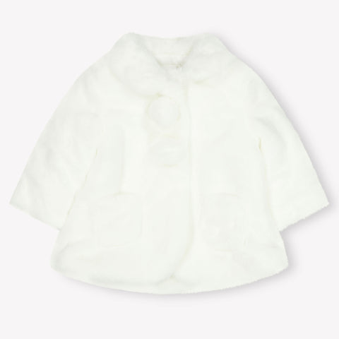 Mayoral Bébé Filles Veste en fausse fourrure Blanc