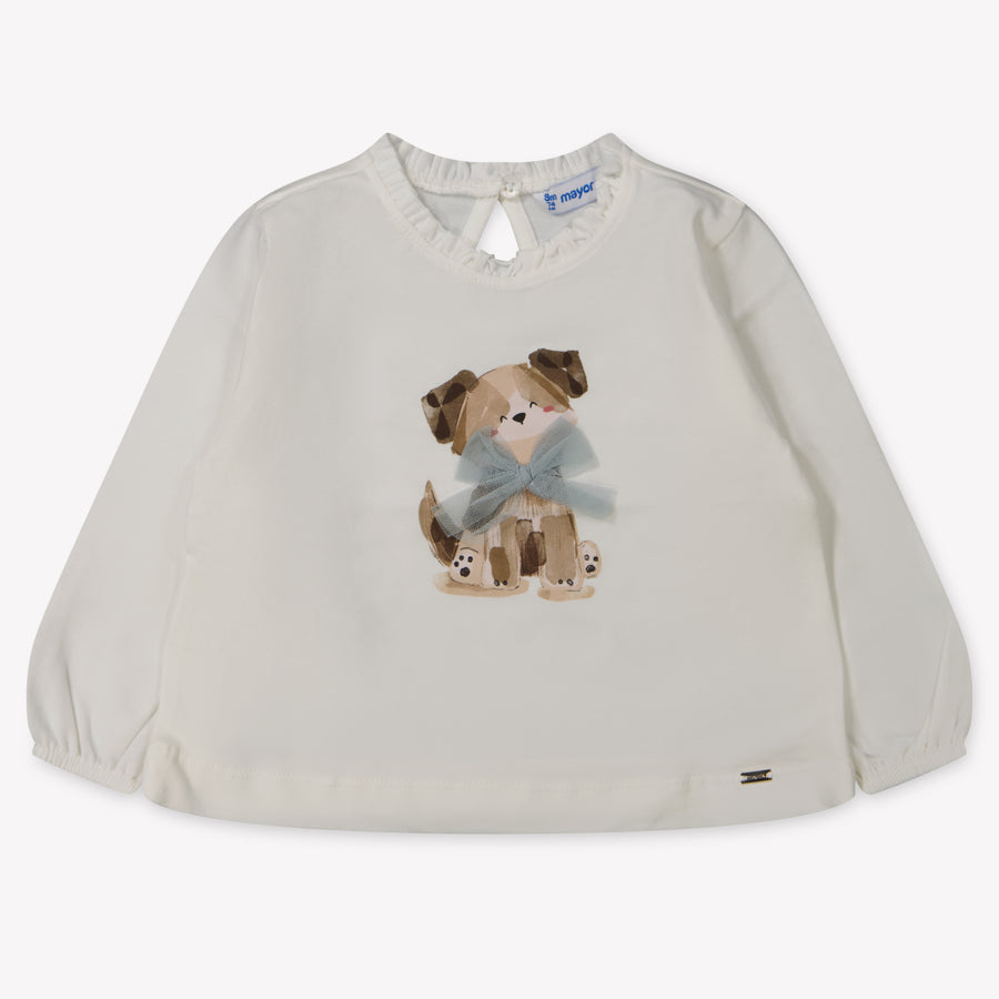 Mayoral Bébé Filles T-shirt en blanc