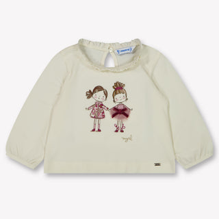 Mayoral Bambino Ragazze Maglietta dentro Beige Chiaro