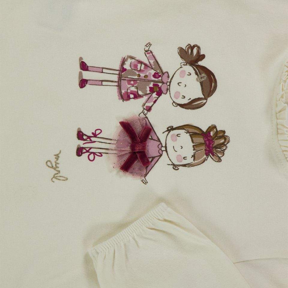 Mayoral Bambino Ragazze Maglietta dentro Beige Chiaro
