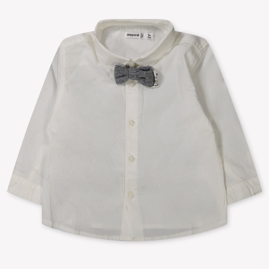 Mayoral Bébé Garçons Blouse en blanc