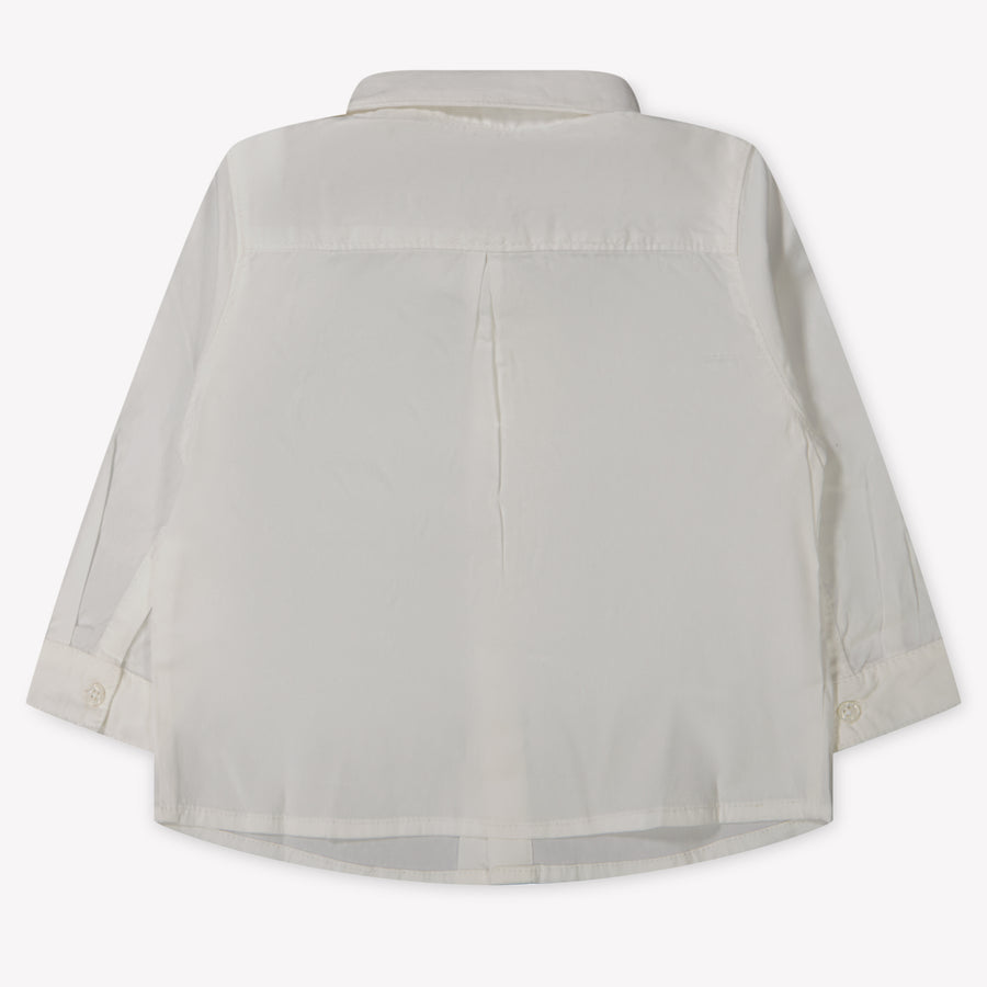 Mayoral Bébé Garçons Blouse en blanc