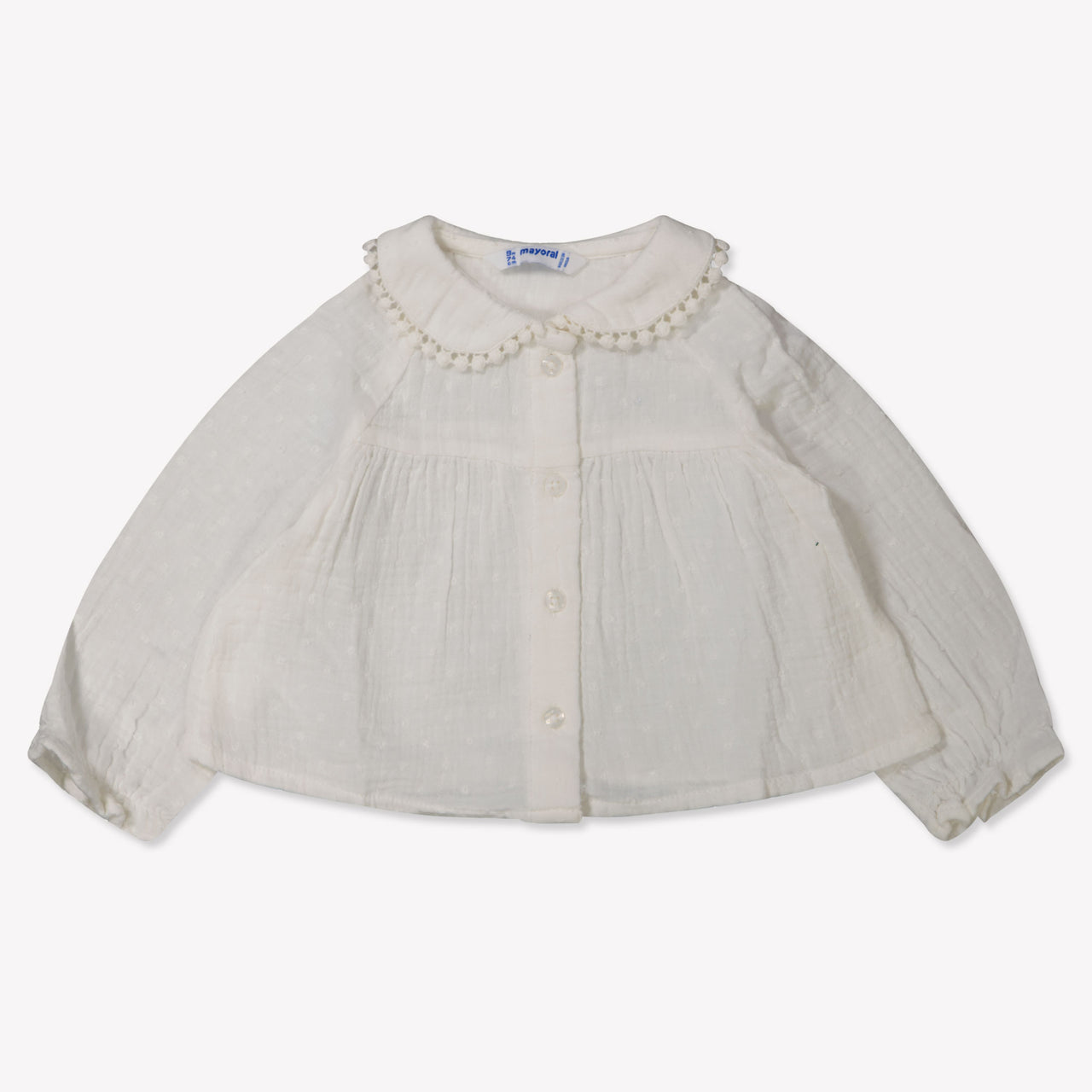 Mayoral Bébé Filles Blouse en blanc