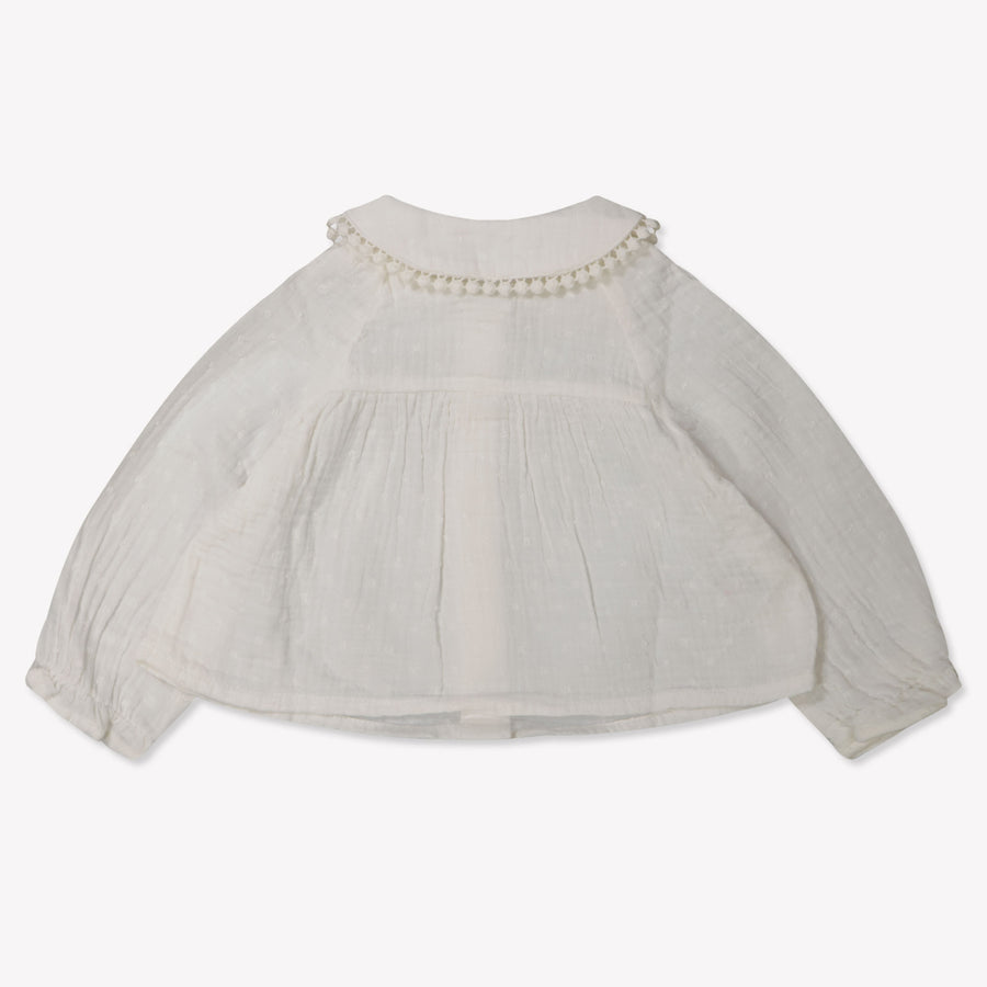Mayoral Bébé Filles Blouse en blanc