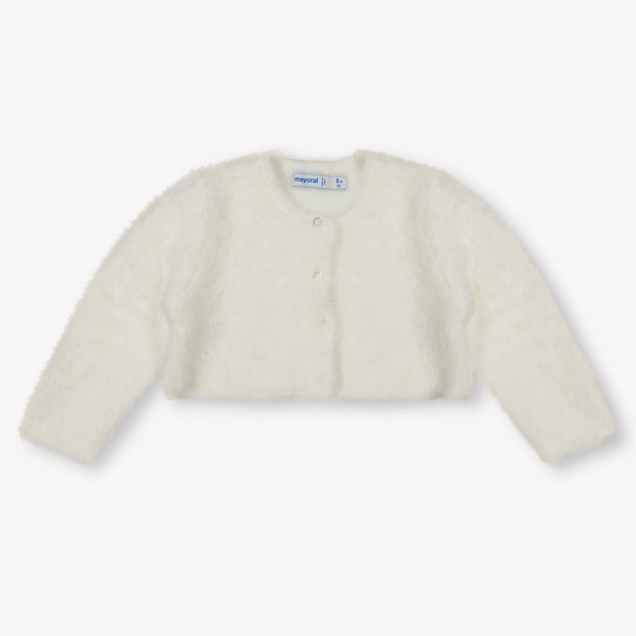 Mayoral Bambino Ragazze Maglia Off White