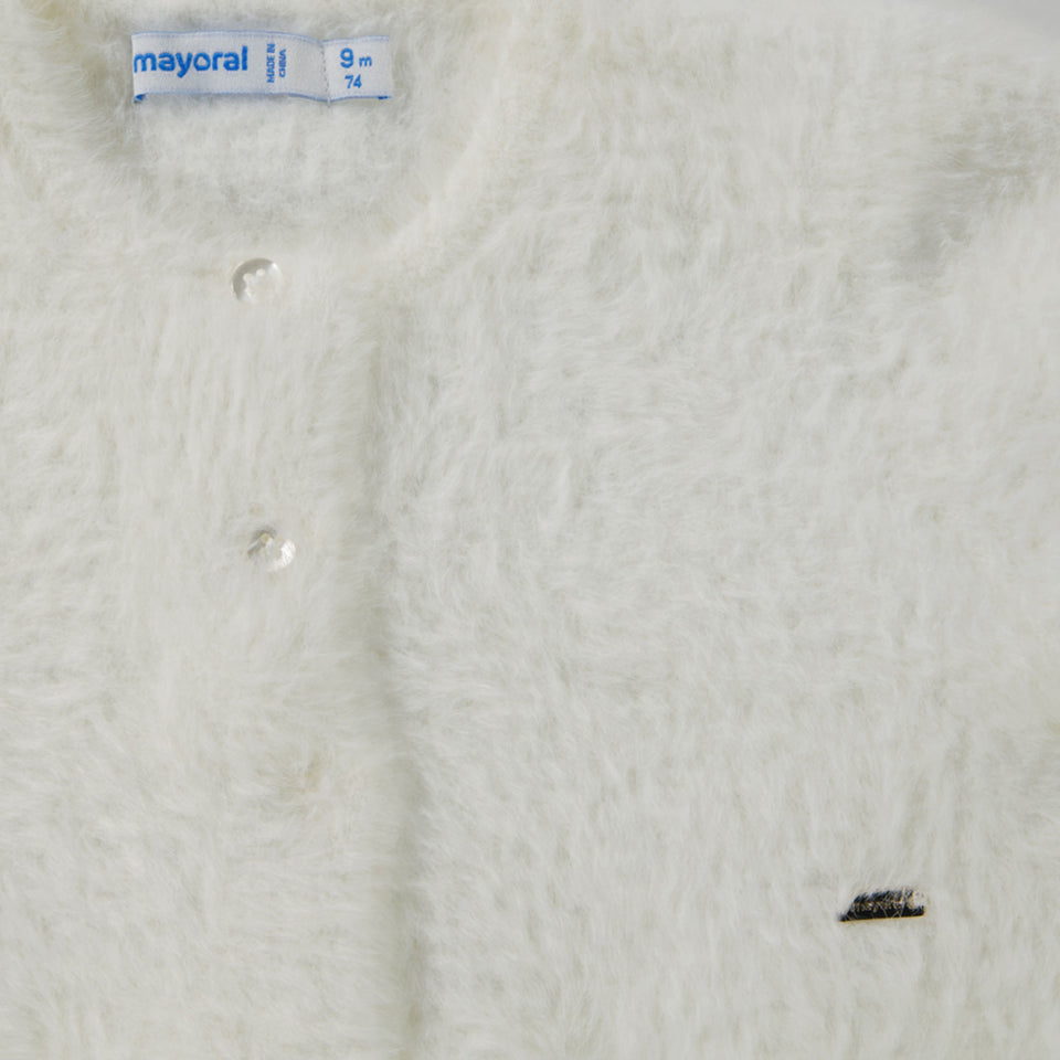 Mayoral Baby Meisjes Vest In Off White