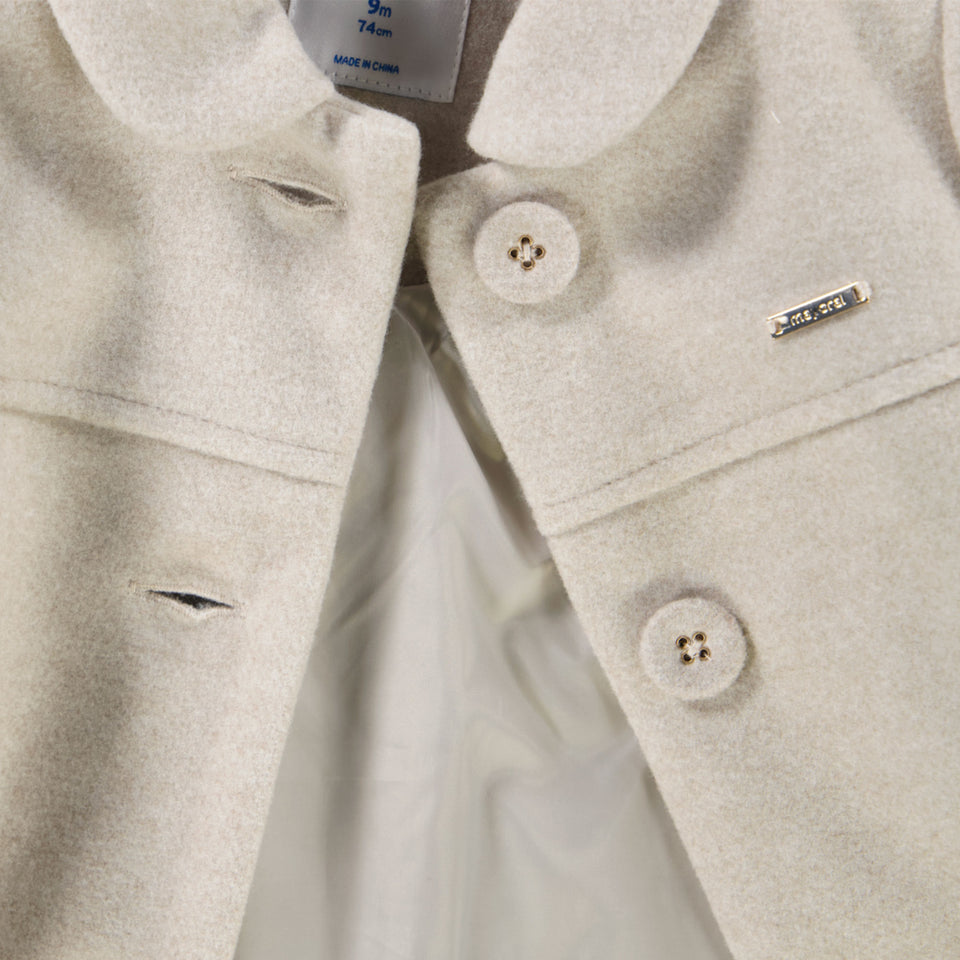 Mayoral Bebé Chicas Abrigos de invierno Blanco Roto