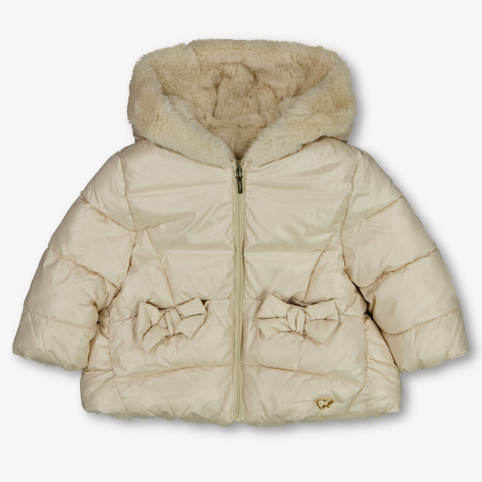 Mayoral Baby Meisjes Winterjas In Licht Beige