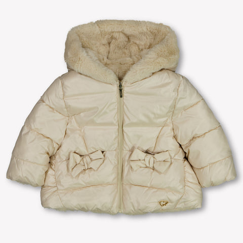 Mayoral bebe Chicas abrigo de invierno en Beige claro