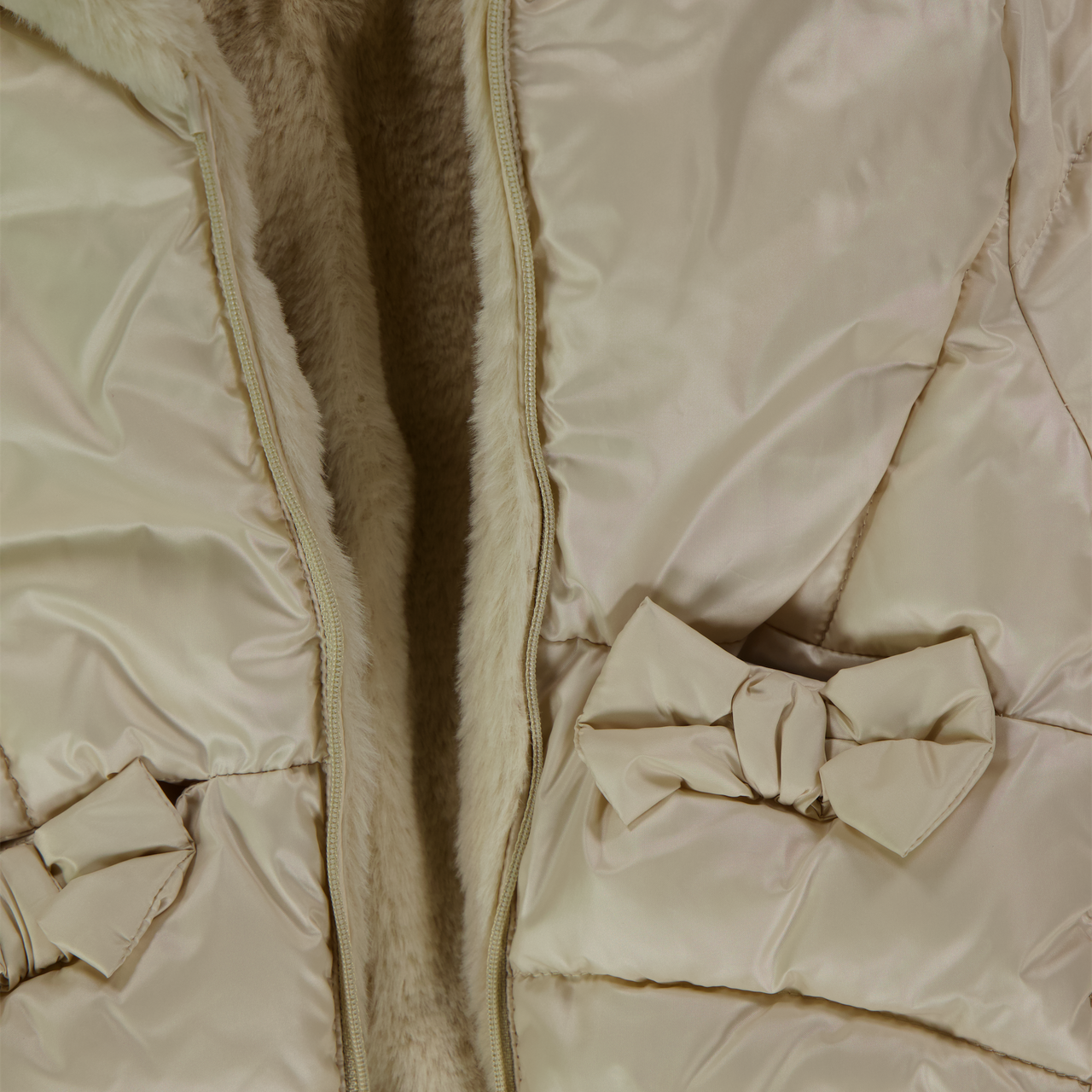 Mayoral Baby Girls Winter coat In Light Beige