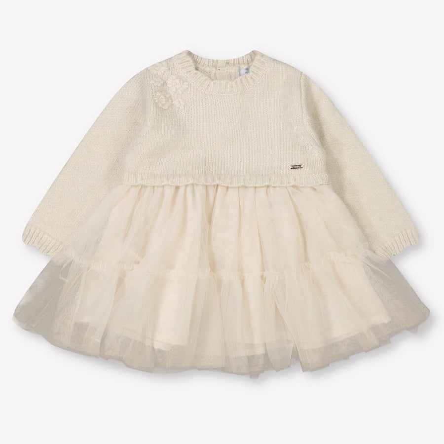 Mayoral Bébé Filles Robe Beige Clair