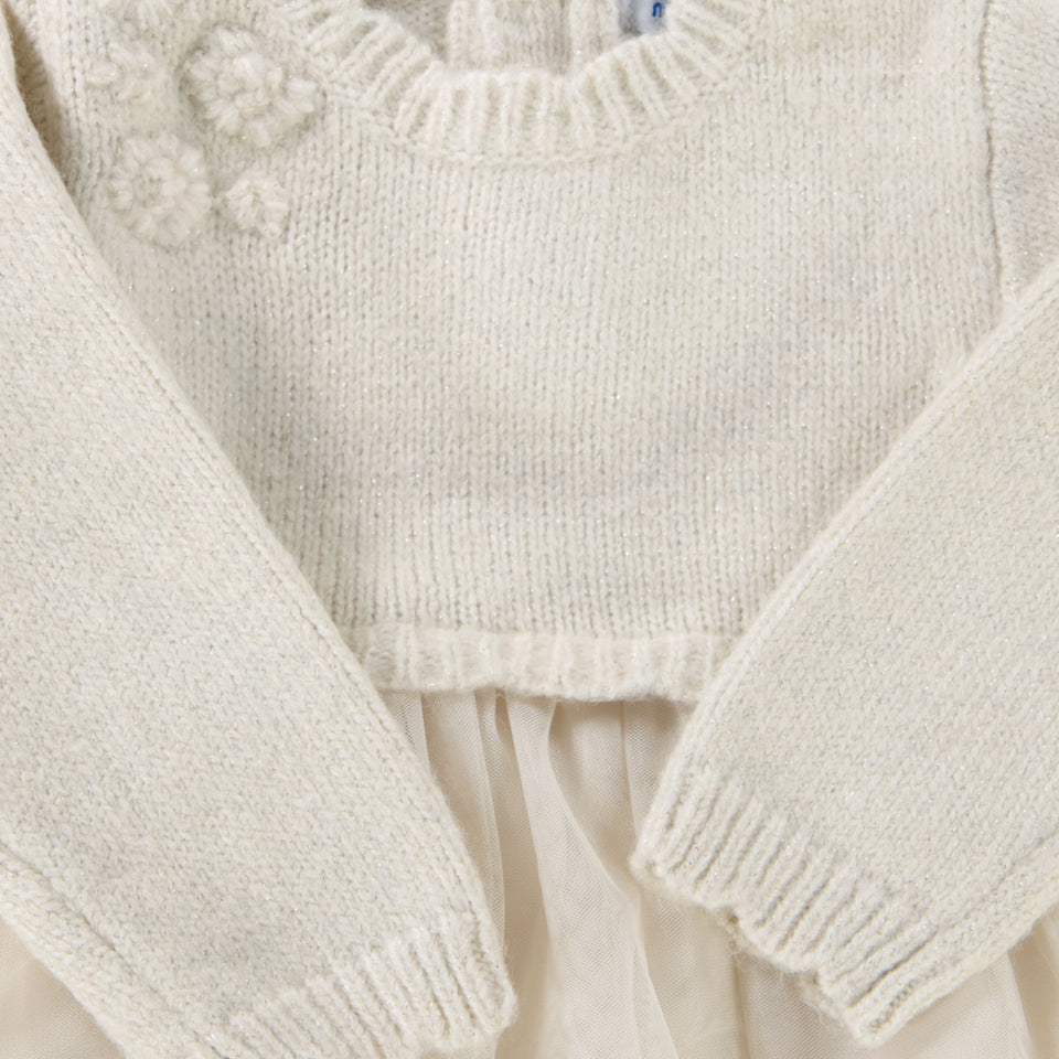 Mayoral Bebé Chicas Vestido Beige claro
