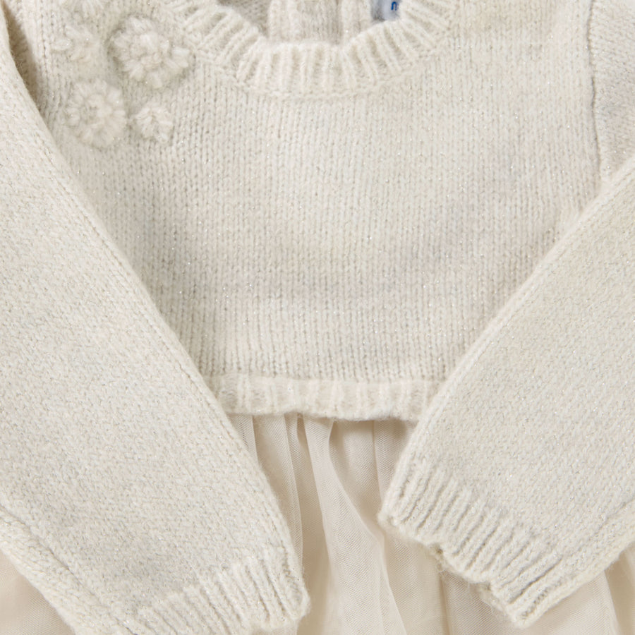 Mayoral Bébé Filles Robe Beige Clair