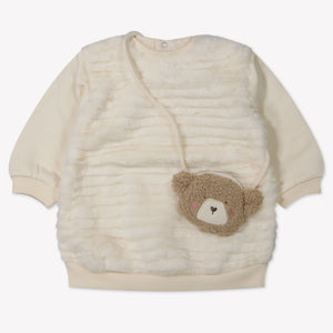 Mayoral Bébé Filles Robe Beige Clair