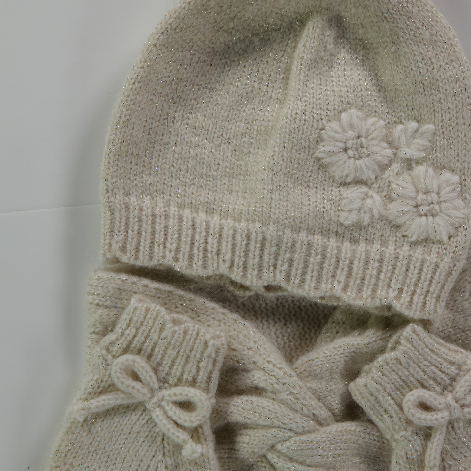 Mayoral Baby Girls Hat  Light Beige