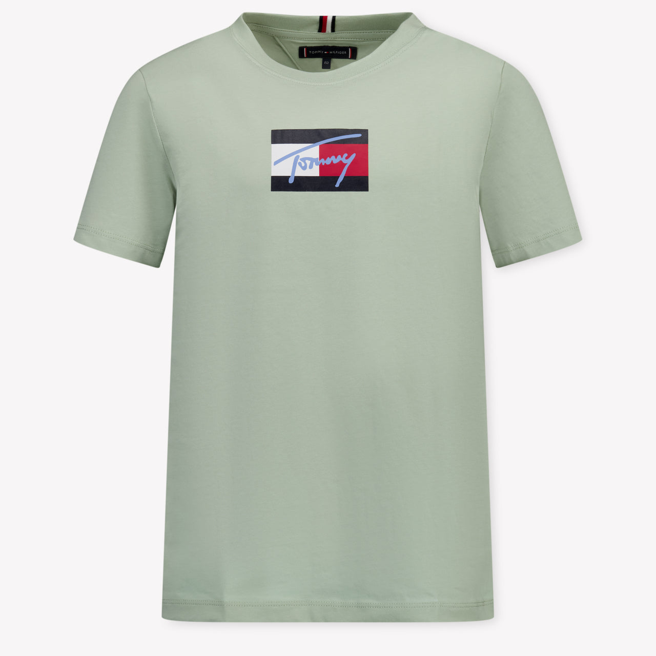 Tommy Hilfiger Enfant Garçons T-shirt Vert-Clair