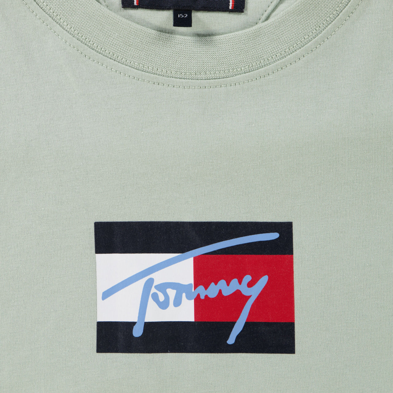Tommy Hilfiger Enfant Garçons T-shirt Vert-Clair