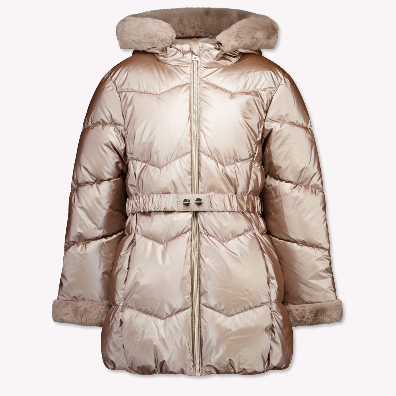 Mayoral Kids Girls Jackets In Beige
