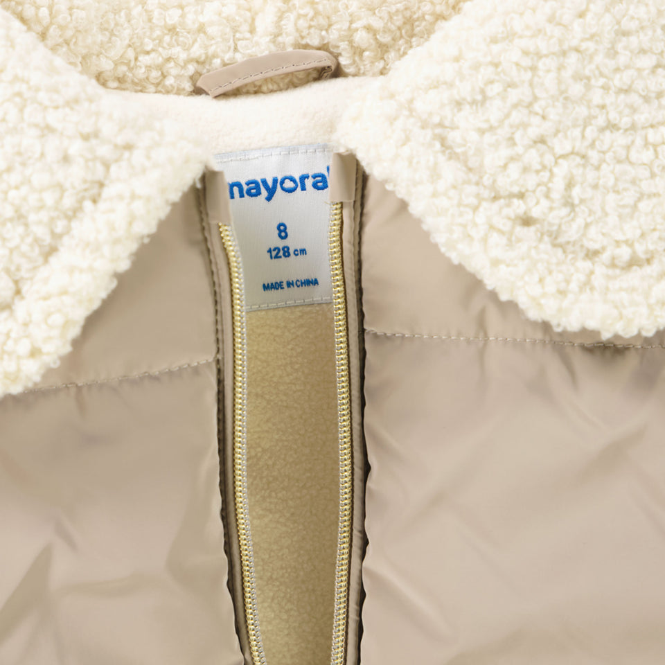 Mayoral Enfant Filles Gilet Beige