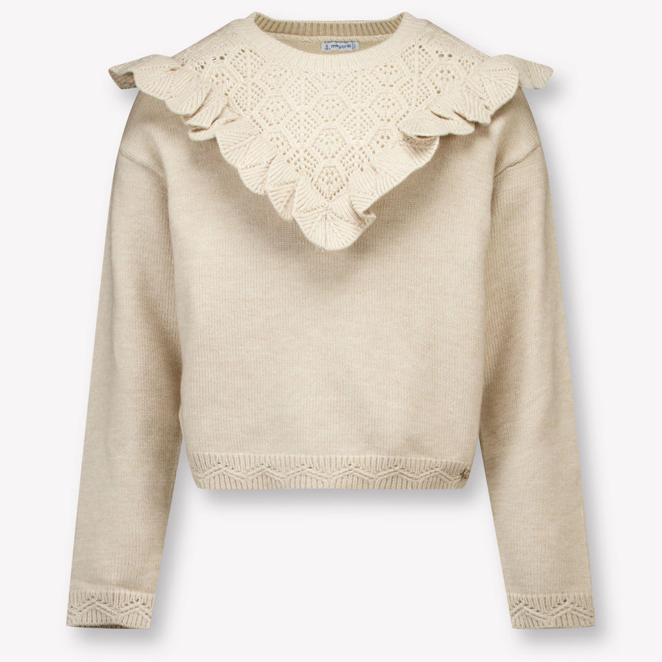 Mayoral Kinder Mädchen Pullover in Helles Beige