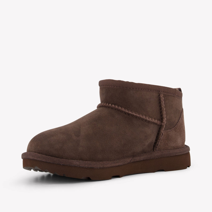 UGG Ultra mini Unisex Boots In dark Brown