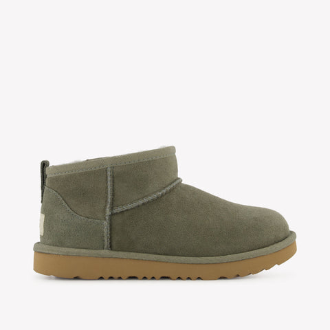UGG Ultra Mini Unisex Stivali in Verde Oliva