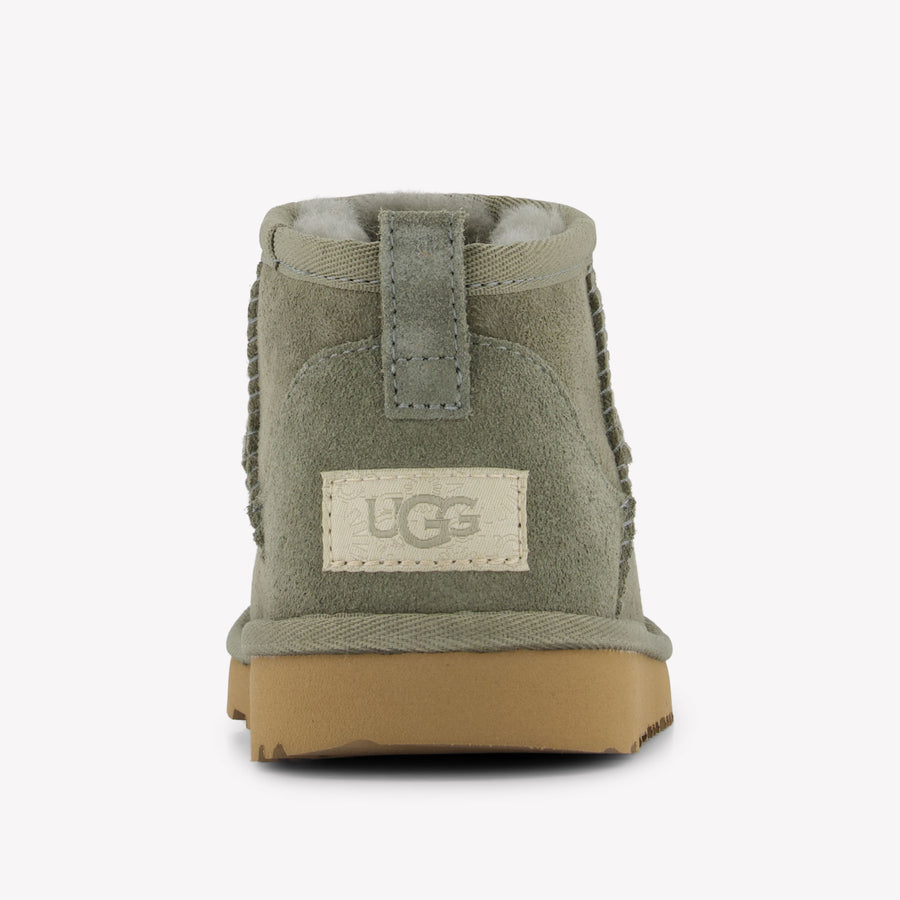 UGG Ultra mini Unisexe Bottes en olive Vert