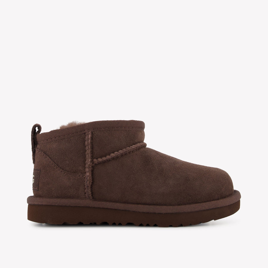 UGG Ultra Mini Zipper Kinder Unisex Laarzen In Donker Bruin