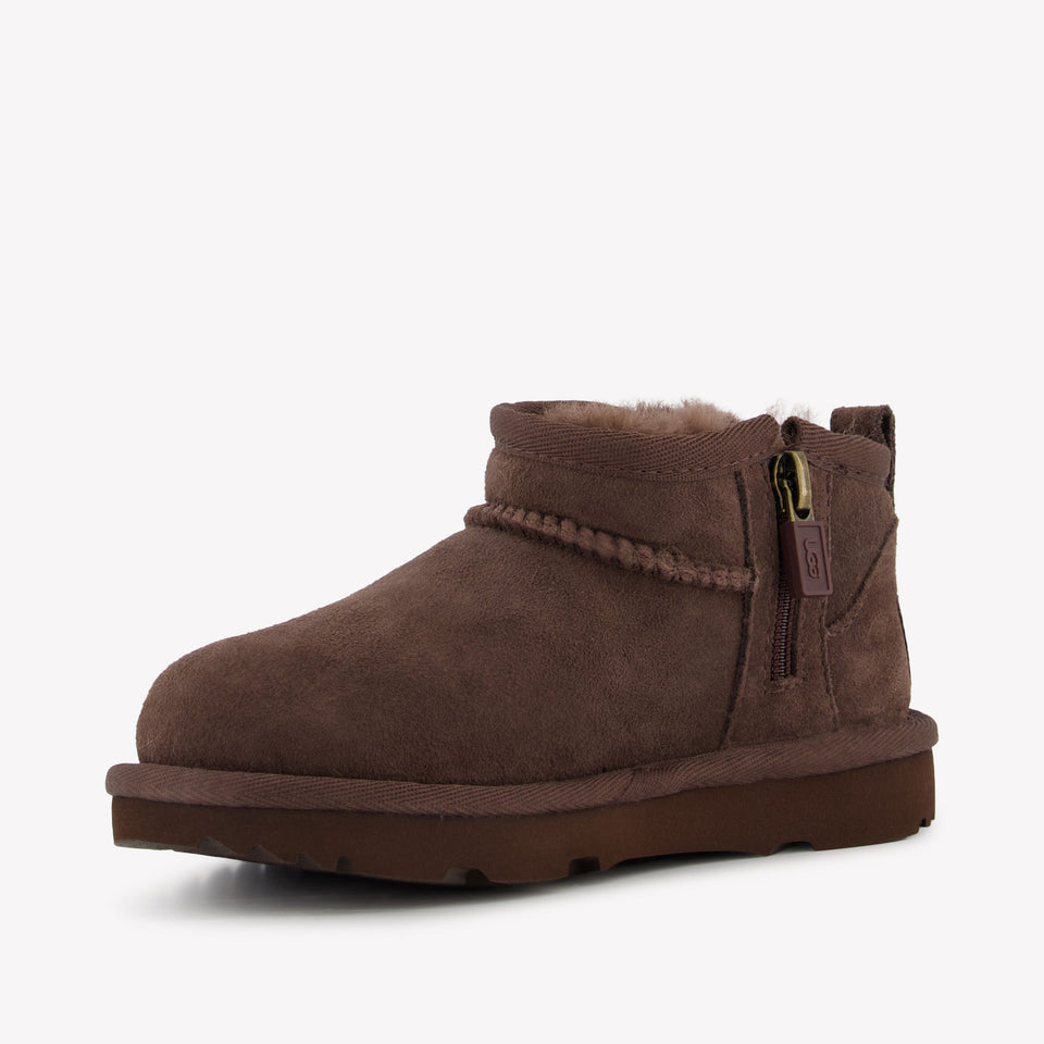 UGG Ultra mini Unisexe Bottes dans l'obscurité Marron