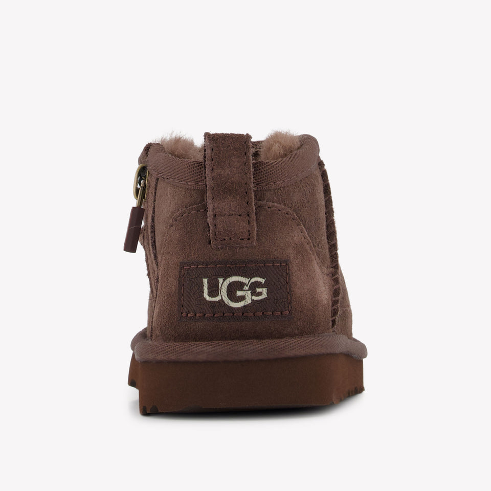UGG Ultra mini Unisexe Bottes dans l'obscurité Marron