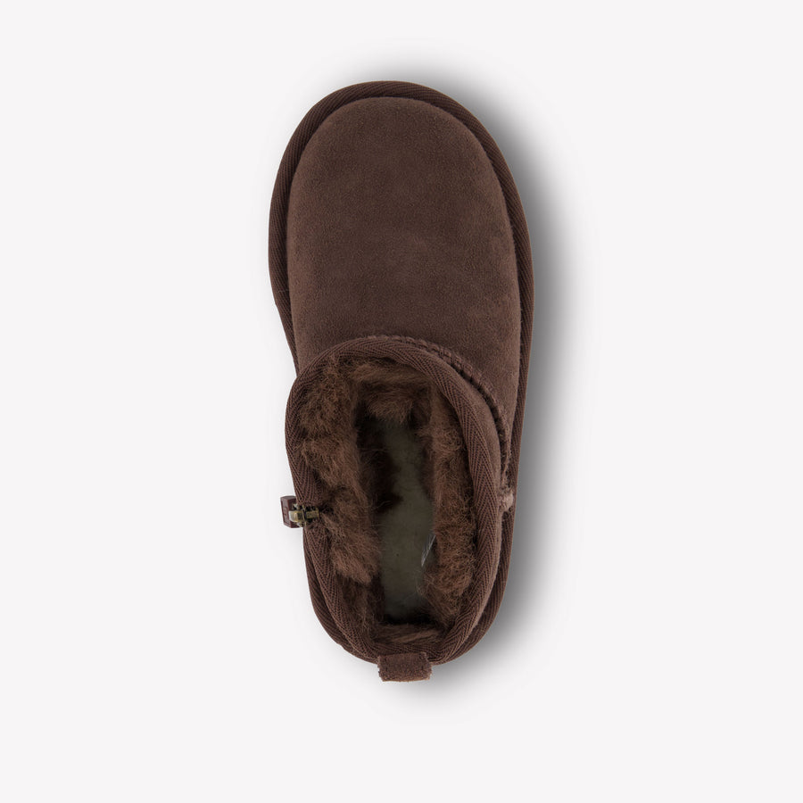 UGG Ultra mini Unisex Boots In dark Brown