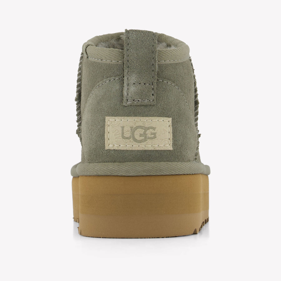 UGG Ultra Mini -Plattform Mädchen Stiefel in Olivgrün