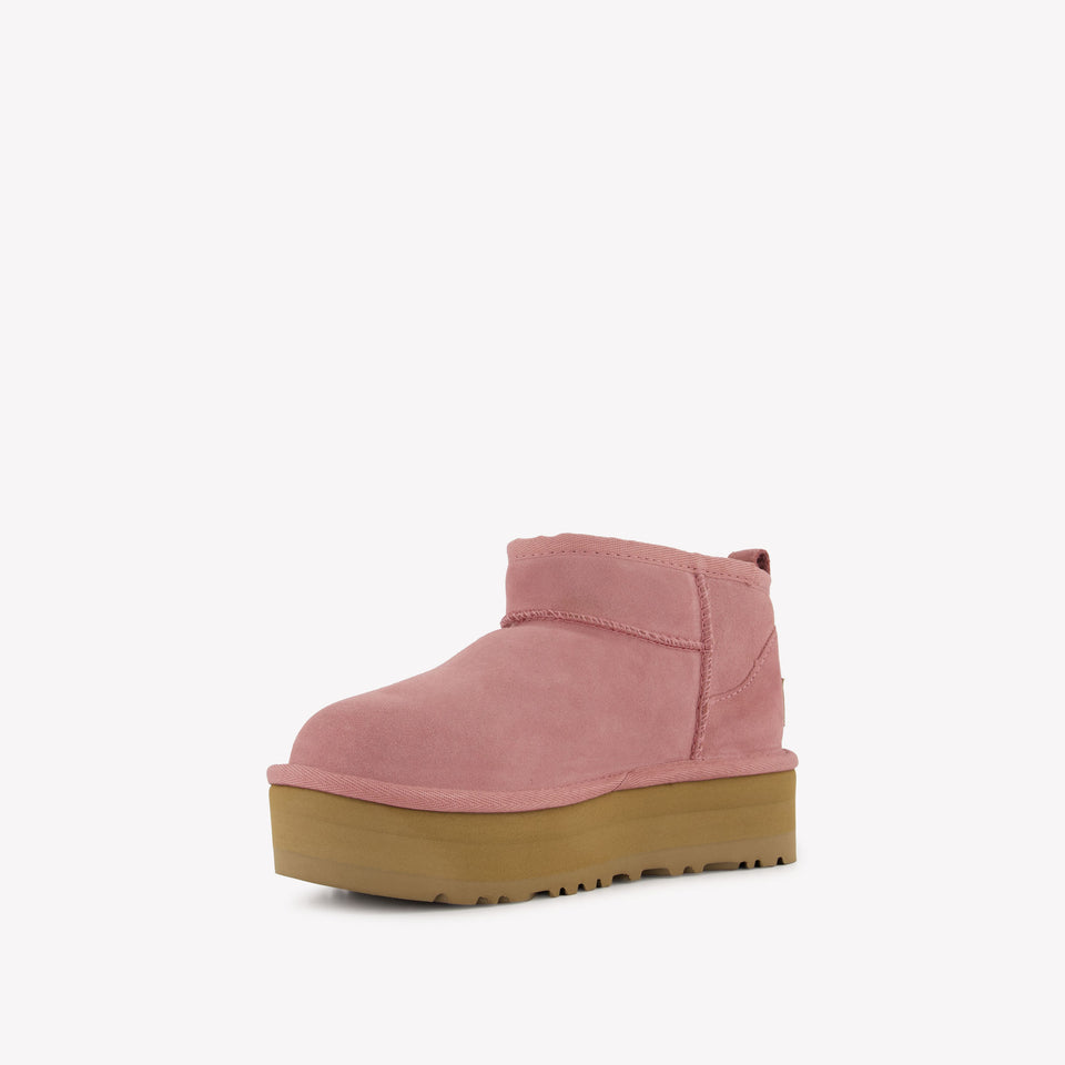 UGG Plateforme Ultra Mini Filles Botter Rose