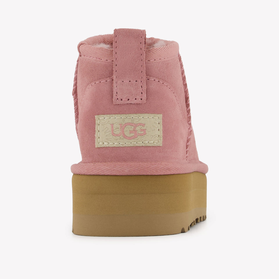 UGG Plateforme Ultra Mini Filles Botter Rose