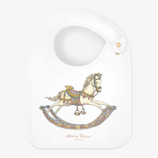 Atelier Choux Baby Bib Rocking Horse In White